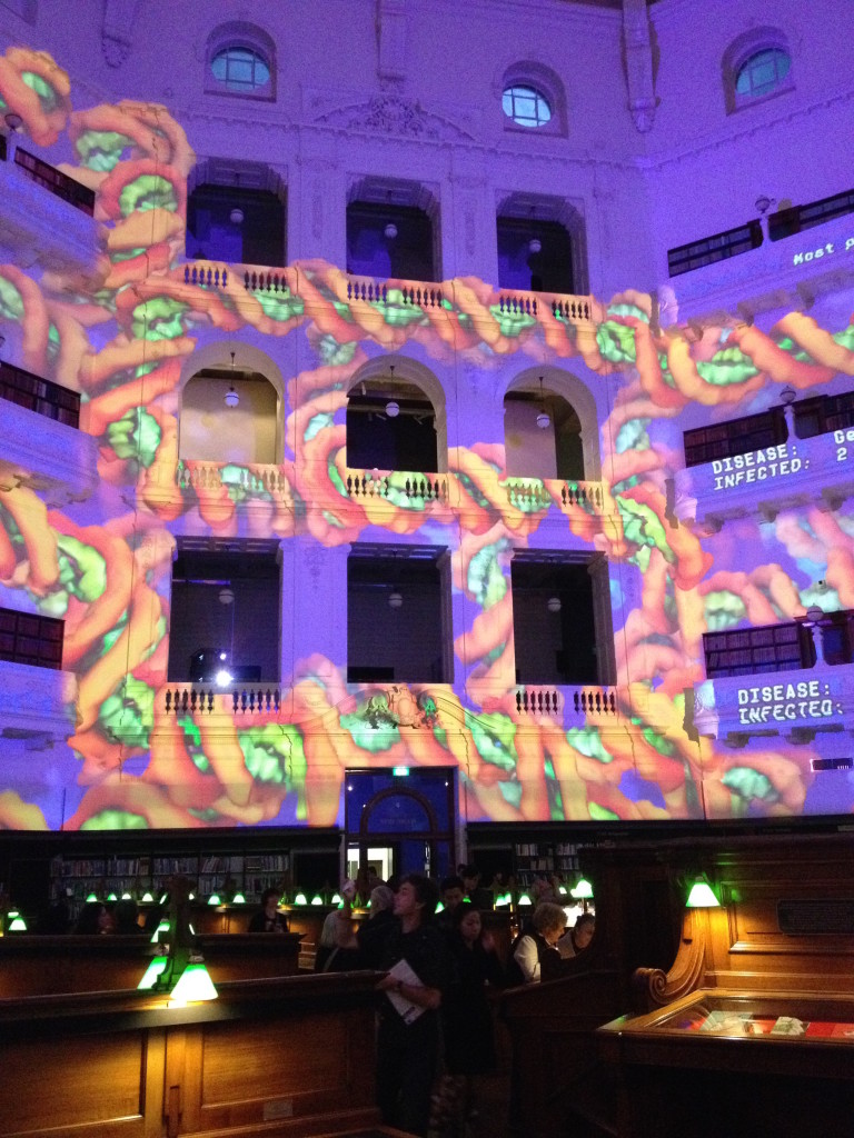 La Trobe Reading Room on White Night February 2014
