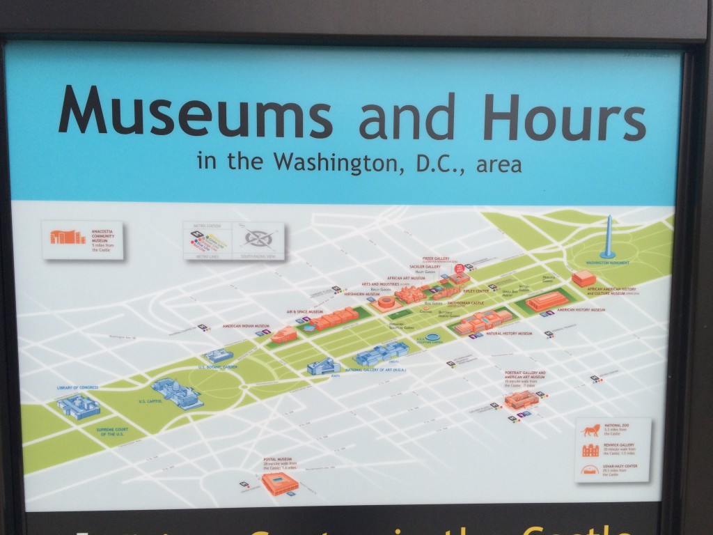 Museums and Hours in the Washington, D.C. area [detail]